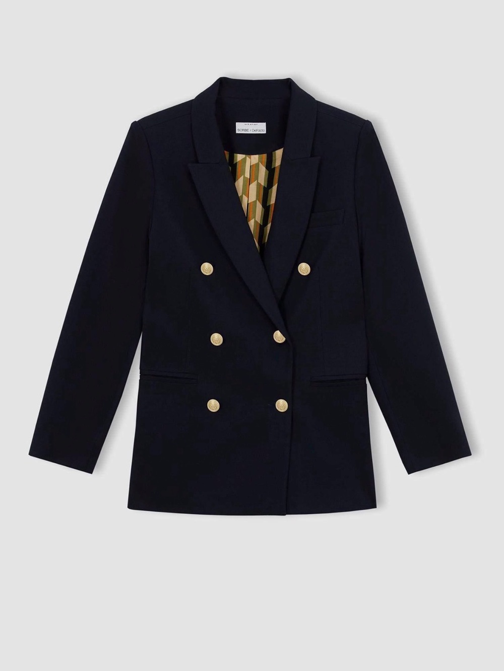 Sorbe Navy Double Breasted Oversized Blazer US 6